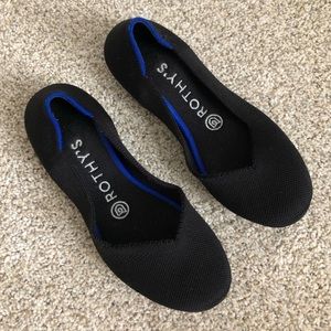 Rothy’s black round for flat 6.5
